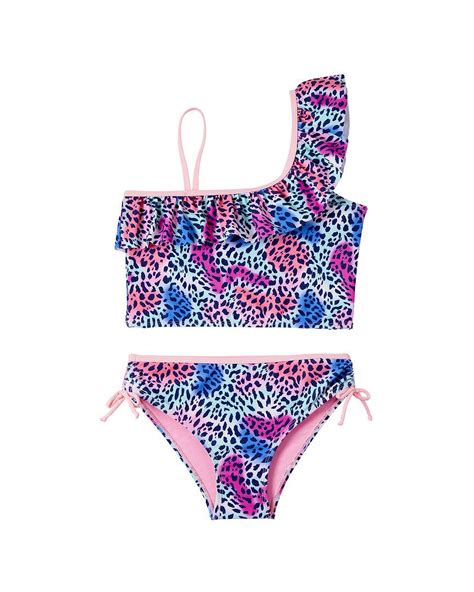 Kensie Girl Girls Cheetah Madness 2pc Swimsuit 2t Blue