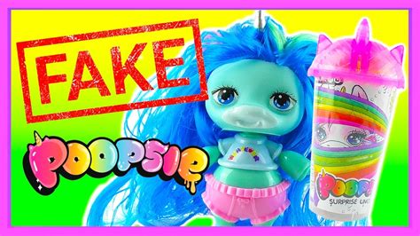 Fake Poopsie Slime Surprise Unboxing Unicorn Doll Review This Is