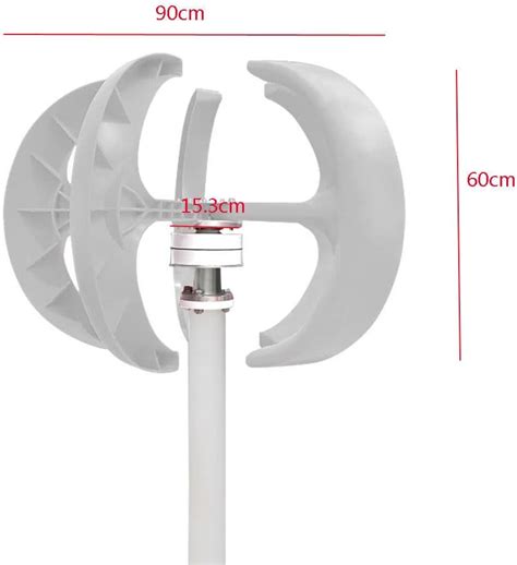 Buy Wind Turbine 24V 600W Wind Turbine Generator White Lantern Vertical