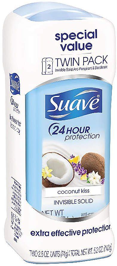 Suave Antiperspirant Deodorant Stick Coconut Kiss Coconut Kiss Twin Pack Antiperspirant