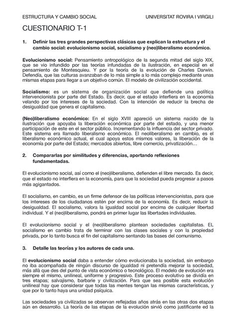 Cuestionario 1 Trabajo De Comunicación Primero De Carrera