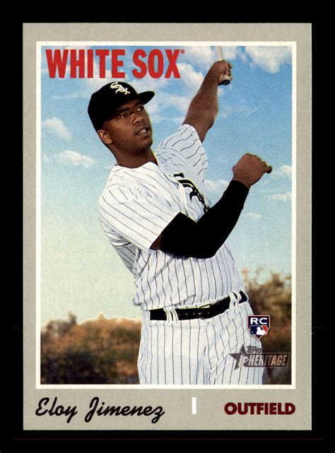 2019 Topps Heritage 516 Eloy Jimenez Rookie RC Chicago White Sox EBay