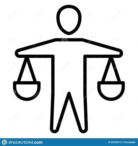 Morality Icon Vector From Ethics Concept Thin Line Illustration Of