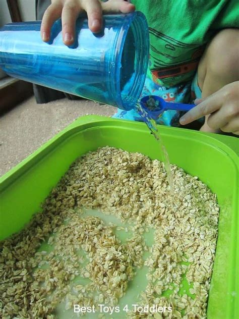 Oats Sensory Bin Best Toys 4 Toddlers