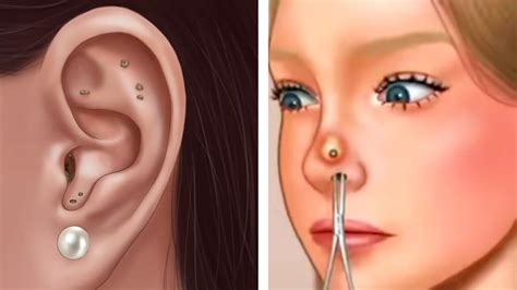 Asmr Collection 2d Deep Cleaning Ear Nose Piercing Asmr Care Collection Imani Asmr Youtube