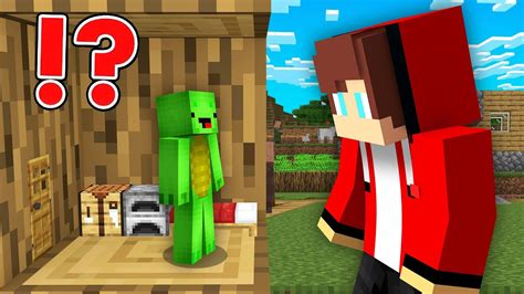 JJ Pranked Mikey With A Size In Giant World In Minecraft