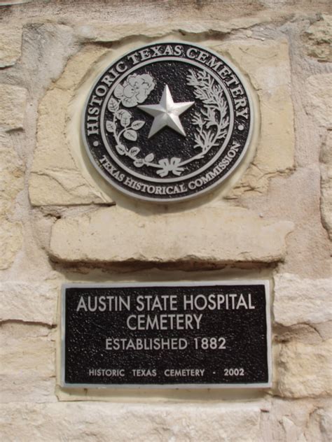 Austin State Hospital Cemetery - TEXAS HISTORICAL MARKERS