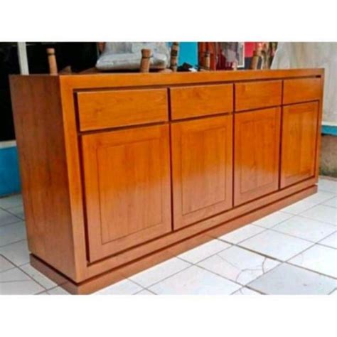 Jual Bufet Meja TV Minimalis Kayu Jati Tua Jepara Shopee Indonesia