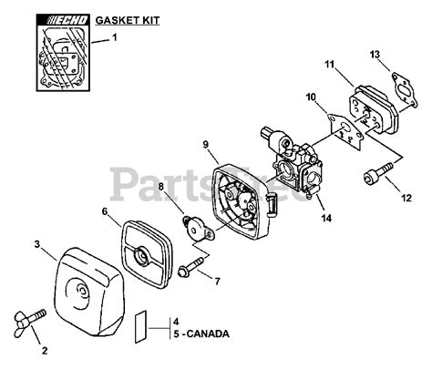 Echo PPT-230 - Echo Pole Saw (SN: 06001001 - 06999999) Intake Parts ...