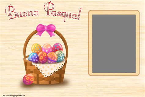 Cartoline Personalizzate Di Pasqua Con Cornice Foto Pagina