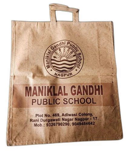 Beige Loop Handle Printed Non Woven Carry Bag For Shopping At Rs 30