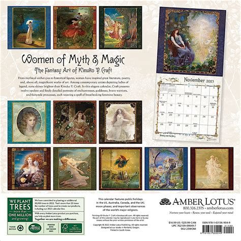 Mua Women Of Myth Magic 2023 Fantasy Art Wall Calendar By Kinuko