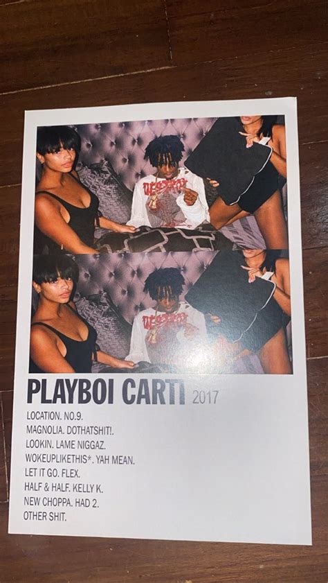 Playboi Carti Album Cover Poster - Playboi Carti, Furniture & Home ...