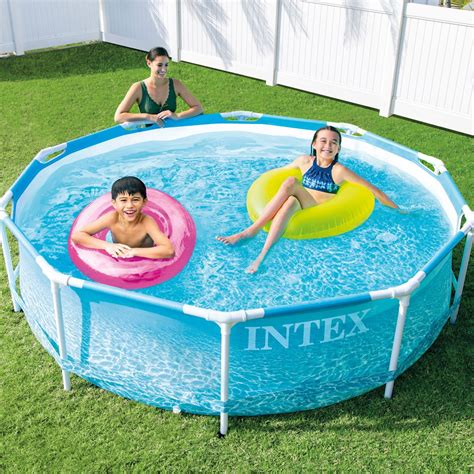 Piscina Rotonda Metal Frame Beachside X Cm Np Intex Italia