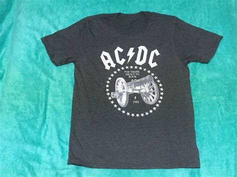 Ac Dc Tシャツ M バンドt ツアーt ロックt For Those About To Rock We Salute You Back