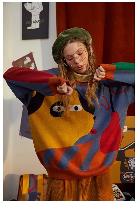 Женский пуловер, свитера, сезон зима-весна, нишевой дизайн, свободный ...