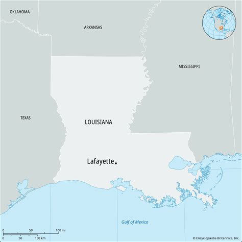 Lafayette Louisiana On Map - Sibyl Fanechka