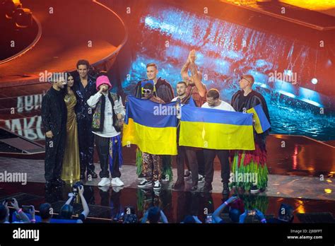 Kalush Orchestra Stefani Ukraine During The Eurovision Song Contest