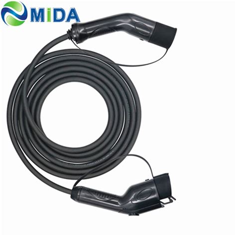 16a 32a Type 1 To Type 2 Ev Charging Cable Evse Electric Car Charger