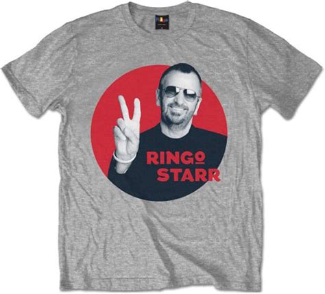 Ringo Starr Peace Red Circle Official Tee T Shirt Mens Unisex Amazon