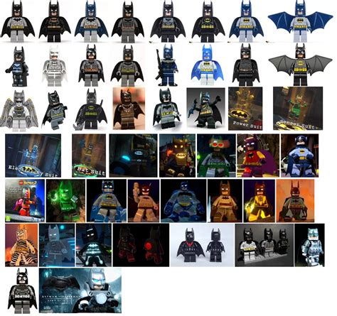 All Batman Lego Suits/Armors by AlbinoJoker4 on DeviantArt