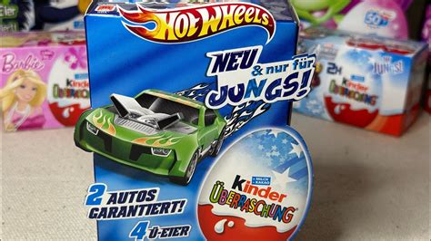 Hot Wheels Kinder Surprise Egg 2012 Collection Unboxing ASMR YouTube