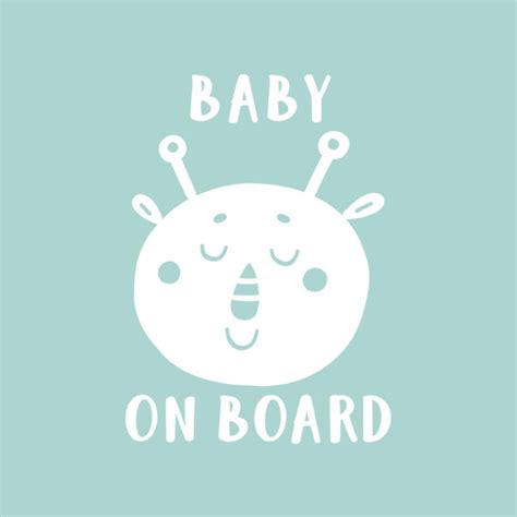 Funny Baby on Board Signs – Decals for cars – Little Alien Decal ...