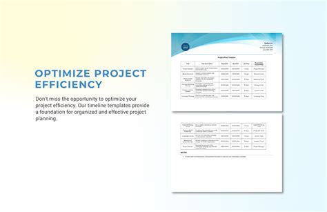 Project Plan Timeline Template in Word, PDF, Google Docs - Download ...