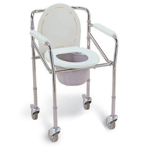 Folding Commode Castors Lock Group Bm Solutions