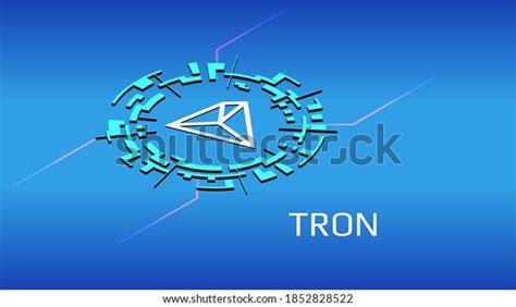 Tron Trx Isometric Token Symbol Digital Stock Vector Royalty Free