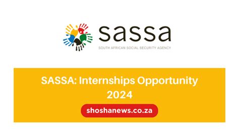 Sassa New Internship Opportunity 2024