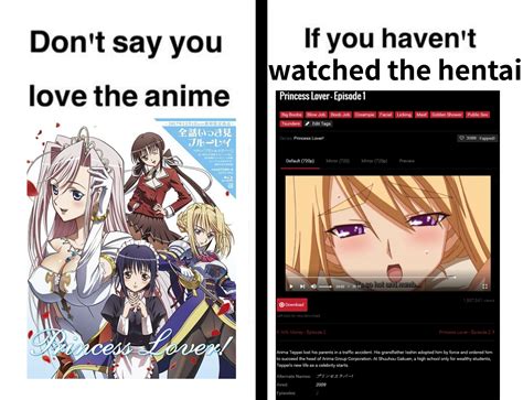 I Watched The Anime Because Of The Hentai R Animemes