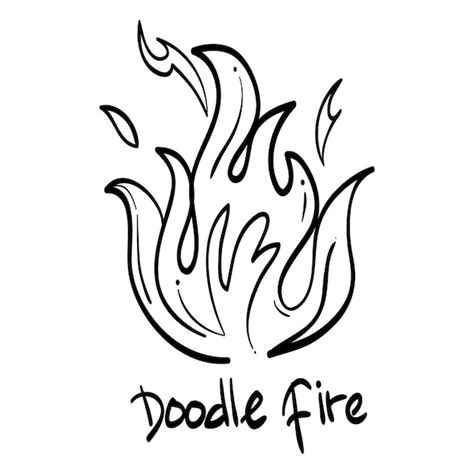 Premium Vector Hand Drawn Fire Icons Fire Flames Icons Vector Hand