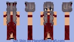 Red Dress Minecraft Skin