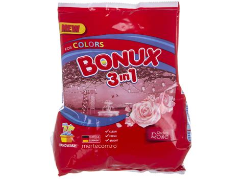 Detergent Manual Rufe Bonux 3in1 400g Radiant Rose Mertecom Ro