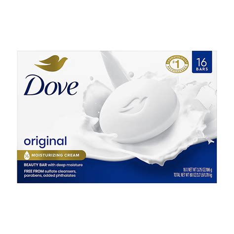 Dove Moisturizing Beauty Bar White, 16 ct | BJ's Wholesale Club