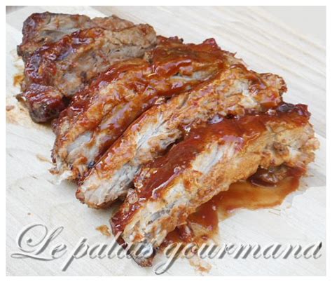 Le palais gourmand Côtes levées sauce barbecue maison