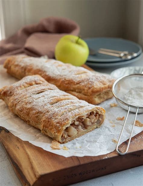 Schneller Apfelstrudel mit Blätterteig Einfaches Rezept mit oder ohne