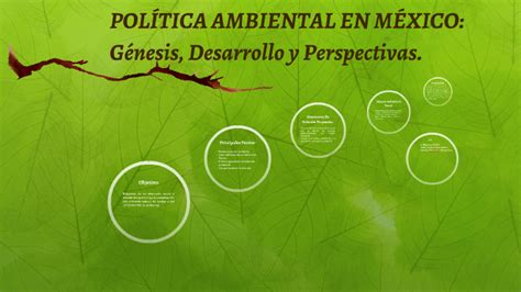 POLÍTICA AMBIENTAL EN MÉXICO Génesis Desarrollo y Perspect by Cesar