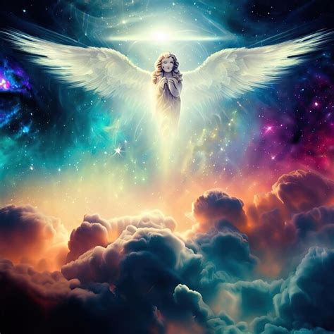 Premium Photo | Guardian Angel Light Being Watching Over You pair of ...