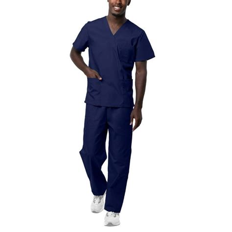 Sivvan Unisex Classic Scrub Set V Neck Topdrawstring Pants Available In 15 Solid Colors