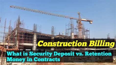 What Is Security Deposit In Construction Contracts Bills