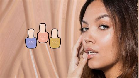 Nail Art minimalista diseños de uñas cortas en tonos nude para lucir