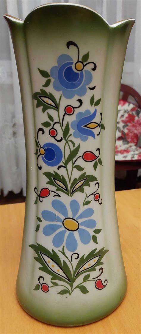 Lubiana wazon kaszubski wysoki 29cm porcelana Sępólno Krajeńskie OLX pl