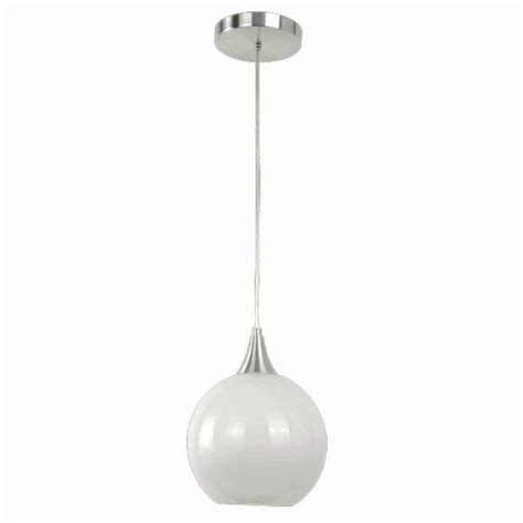 Pendente Globe Glass Vidro Branco Xe W V X X Mm G Light