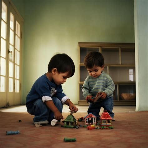 Premium Photo | Children playing with toys