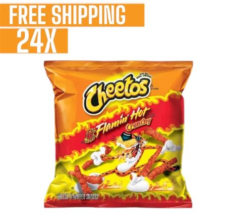 X Cheetos Crunchy Flamin Hot Corn Chips Gram Halal Picclick Uk