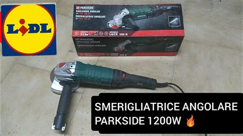 SMERIGLIATRICE ANGOLARE PARKSIDE PWS 125 E4 1200W TEST E RECENSIONE