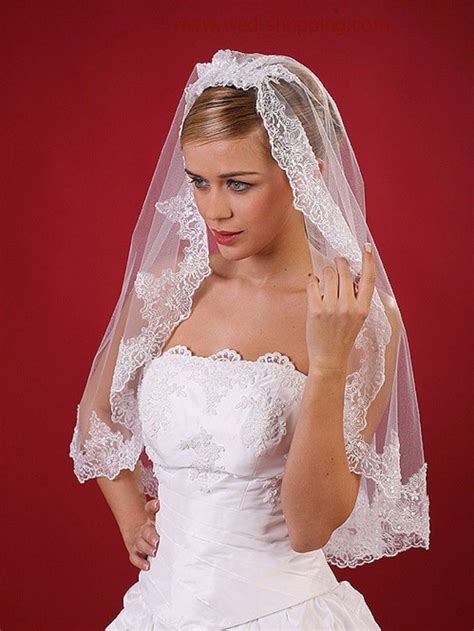 Short White Lace Wedding Veils With Comb Veu De Noiva 2015 Newest Women