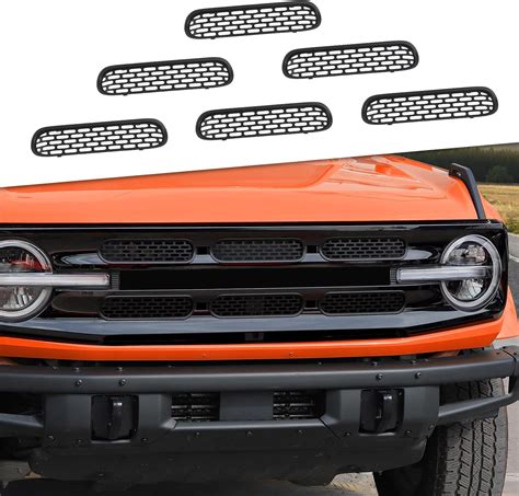 Jecar Front Grille Inserts Mesh Grill Frame Trim Covers Exterior Accessories